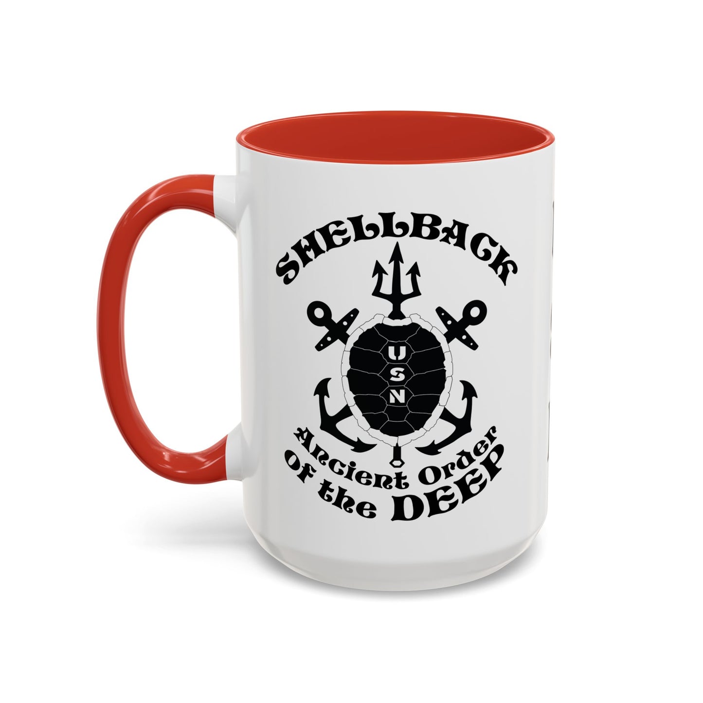 United States Navy Shellback Ancient Order of the Deep Equator Line-Crossing Ceremony Accent Coffee Mugs