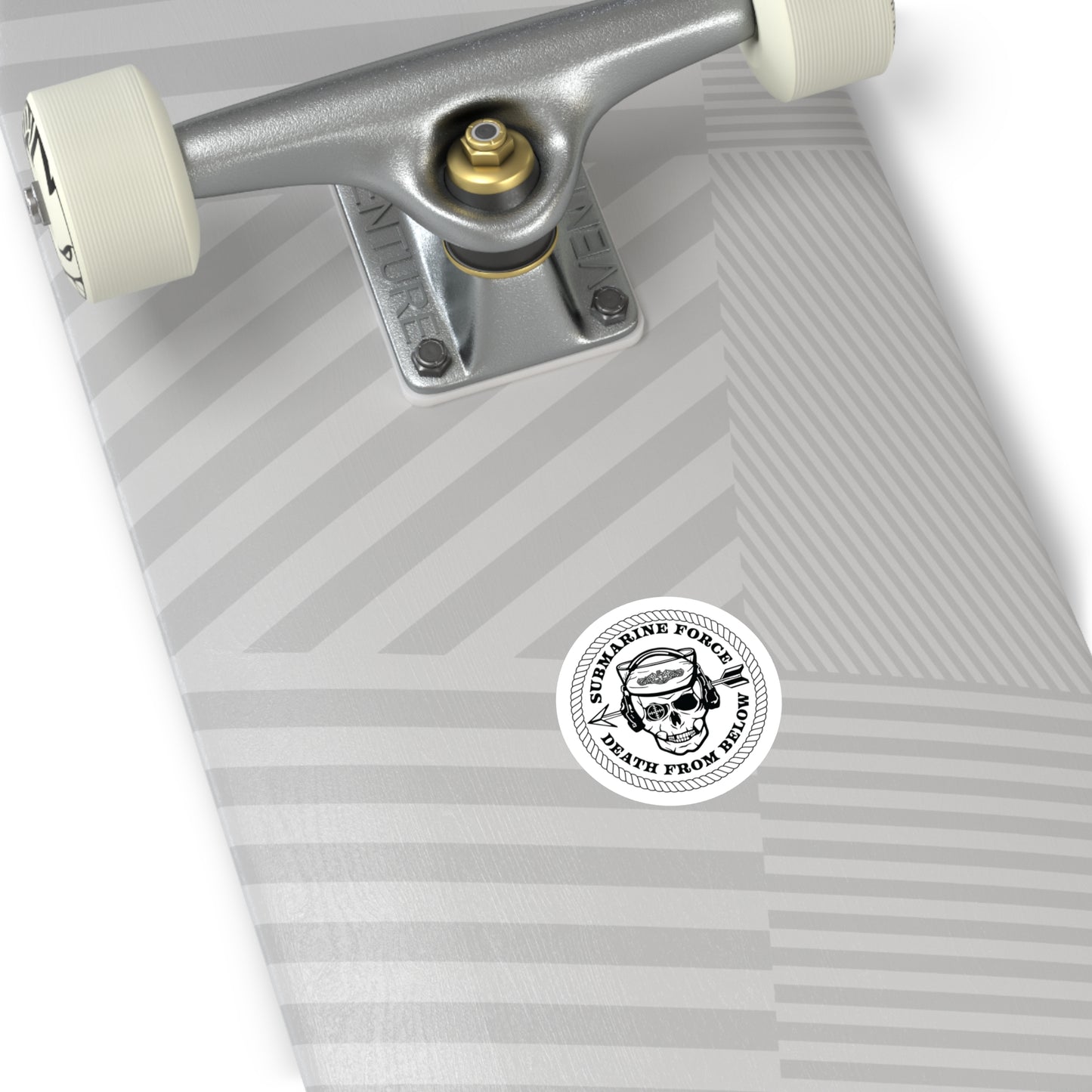 United States Submarine Force Silent Service Death From Below Submarine Sailor Skull Round Stickers, Indoor\Outdoor