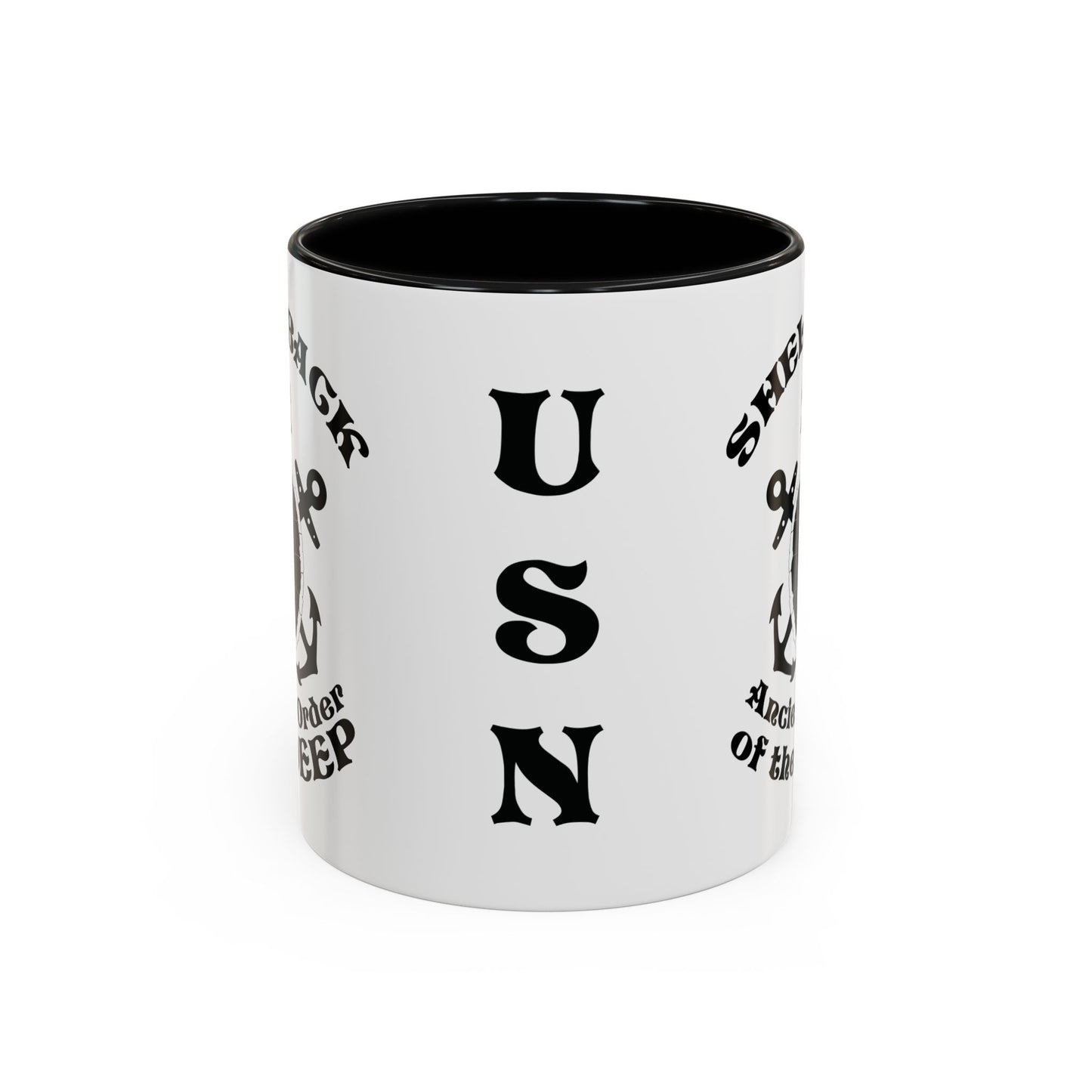 United States Navy Shellback Ancient Order of the Deep Equator Line-Crossing Ceremony Accent Coffee Mugs