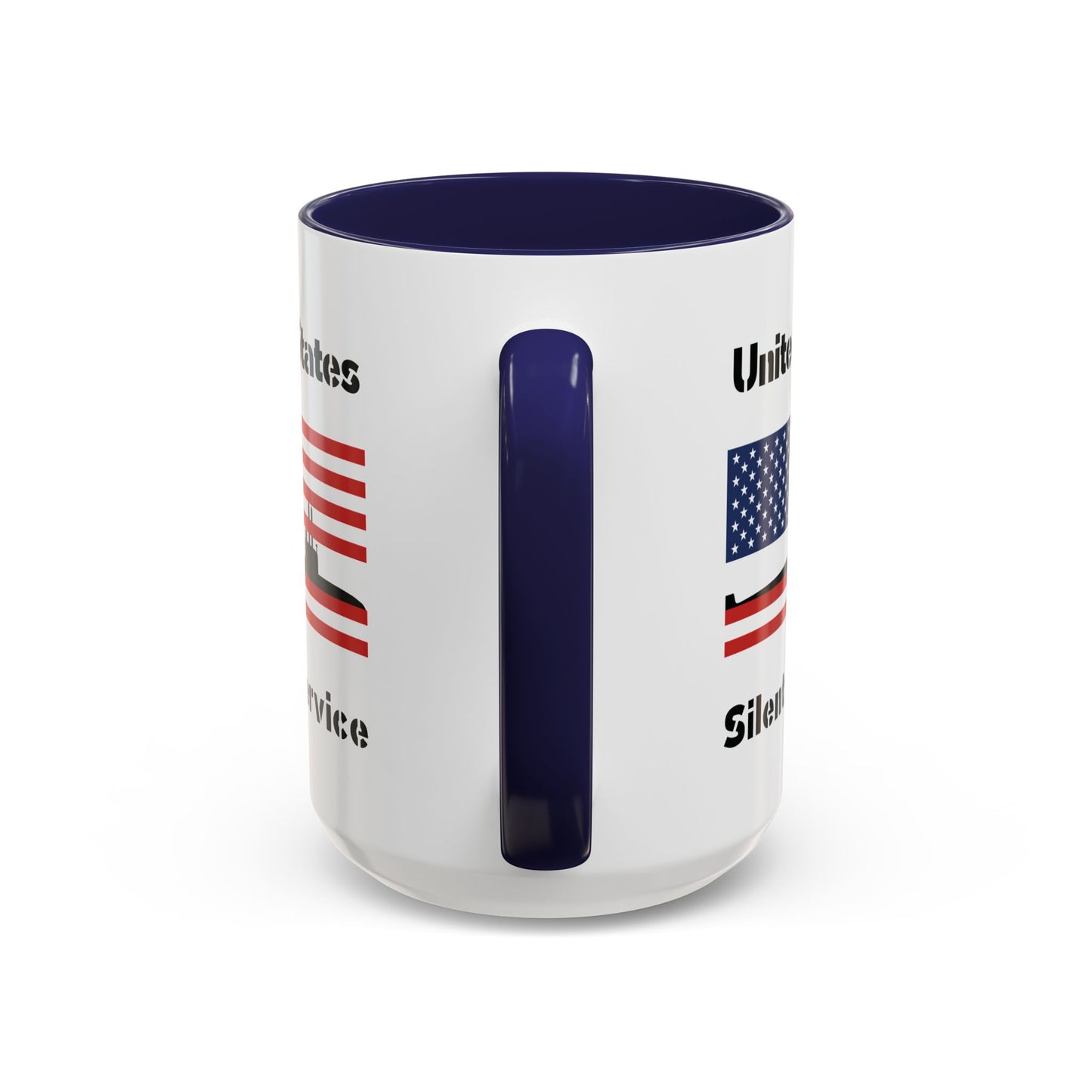 United States Navy Submarine Force Silent Service American Flag Accent Coffee Mugs