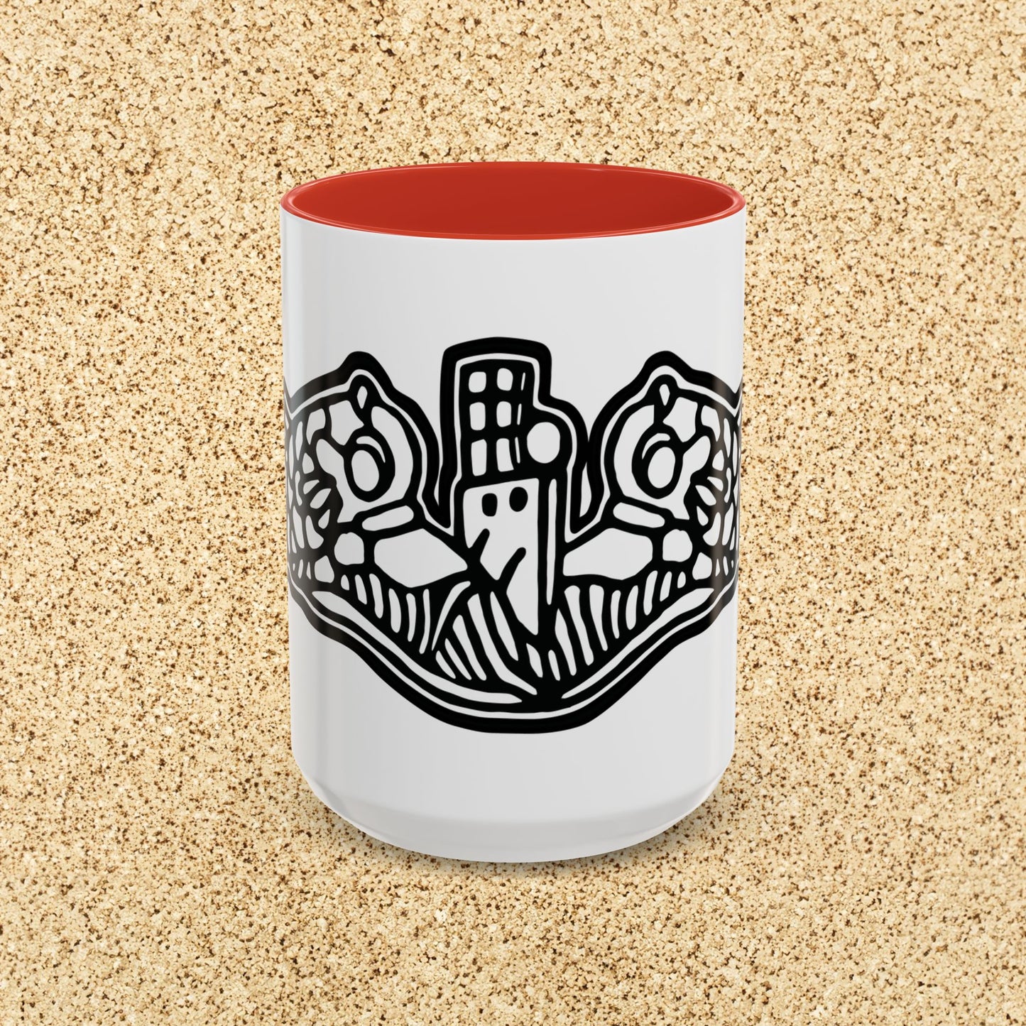 United States Navy Submarine Force Dolphins Silent Service Accent Coffee Mugs