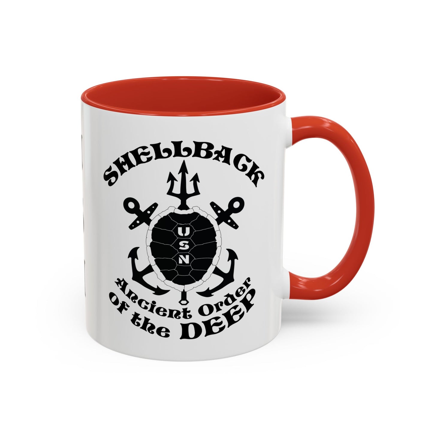 United States Navy Shellback Ancient Order of the Deep Equator Line-Crossing Ceremony Accent Coffee Mugs