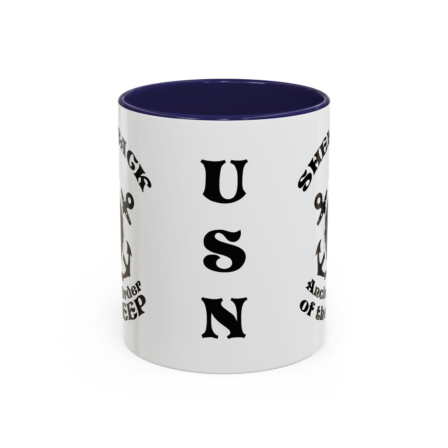 United States Navy Shellback Ancient Order of the Deep Equator Line-Crossing Ceremony Accent Coffee Mugs