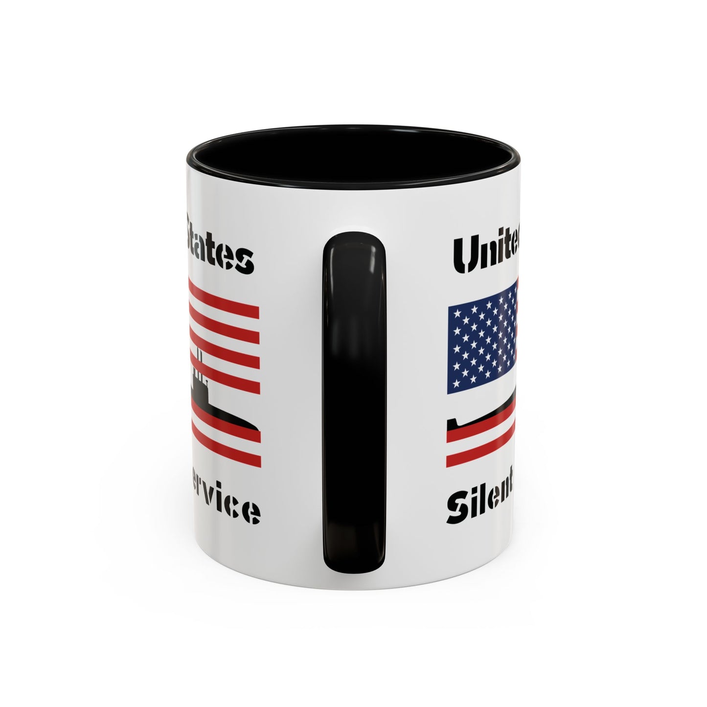 United States Navy Submarine Force Silent Service American Flag Accent Coffee Mugs