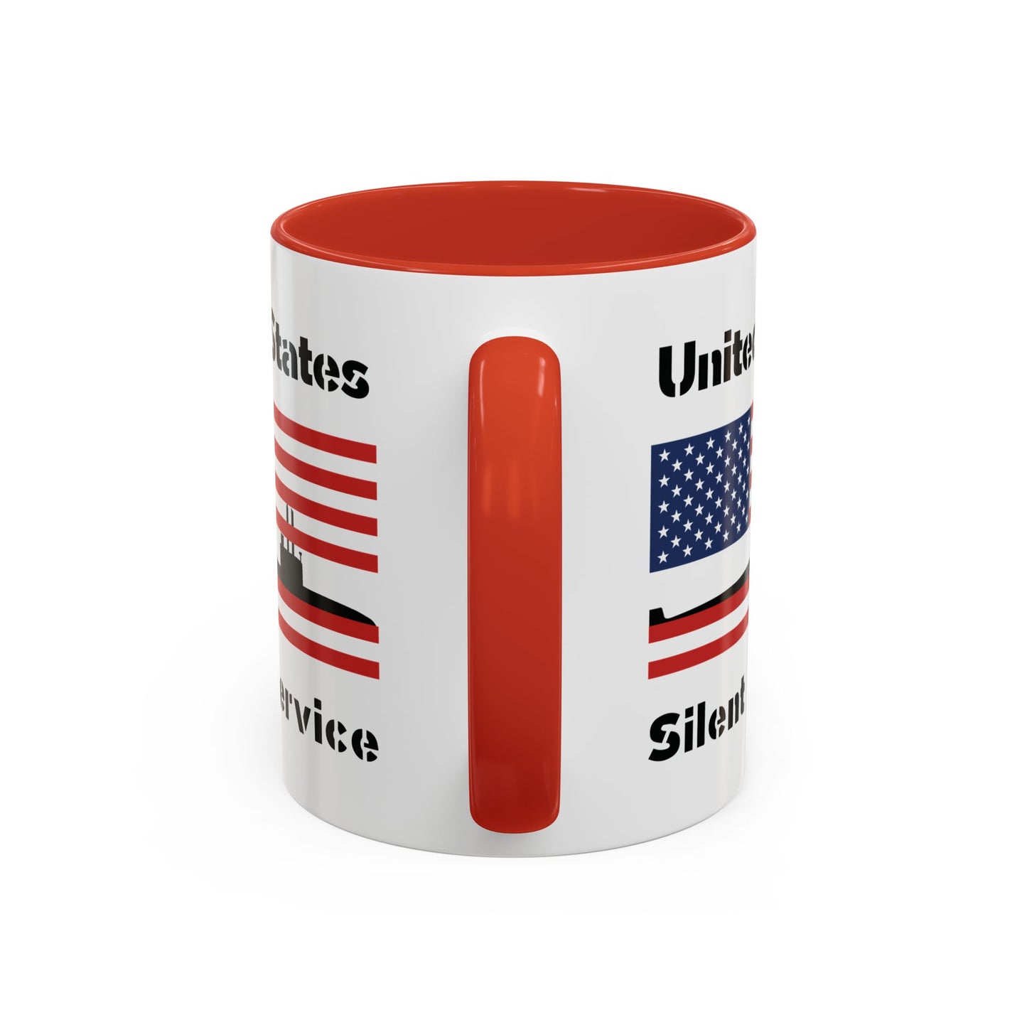 United States Navy Submarine Force Silent Service American Flag Accent Coffee Mugs
