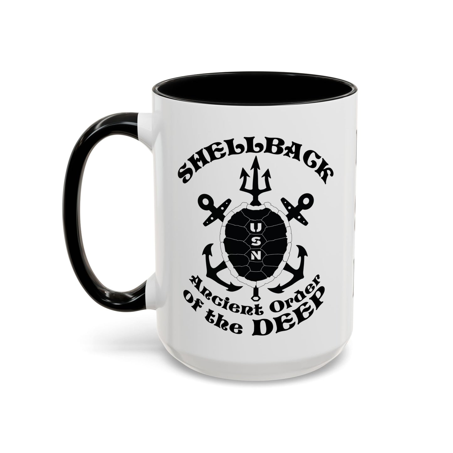 United States Navy Shellback Ancient Order of the Deep Equator Line-Crossing Ceremony Accent Coffee Mugs