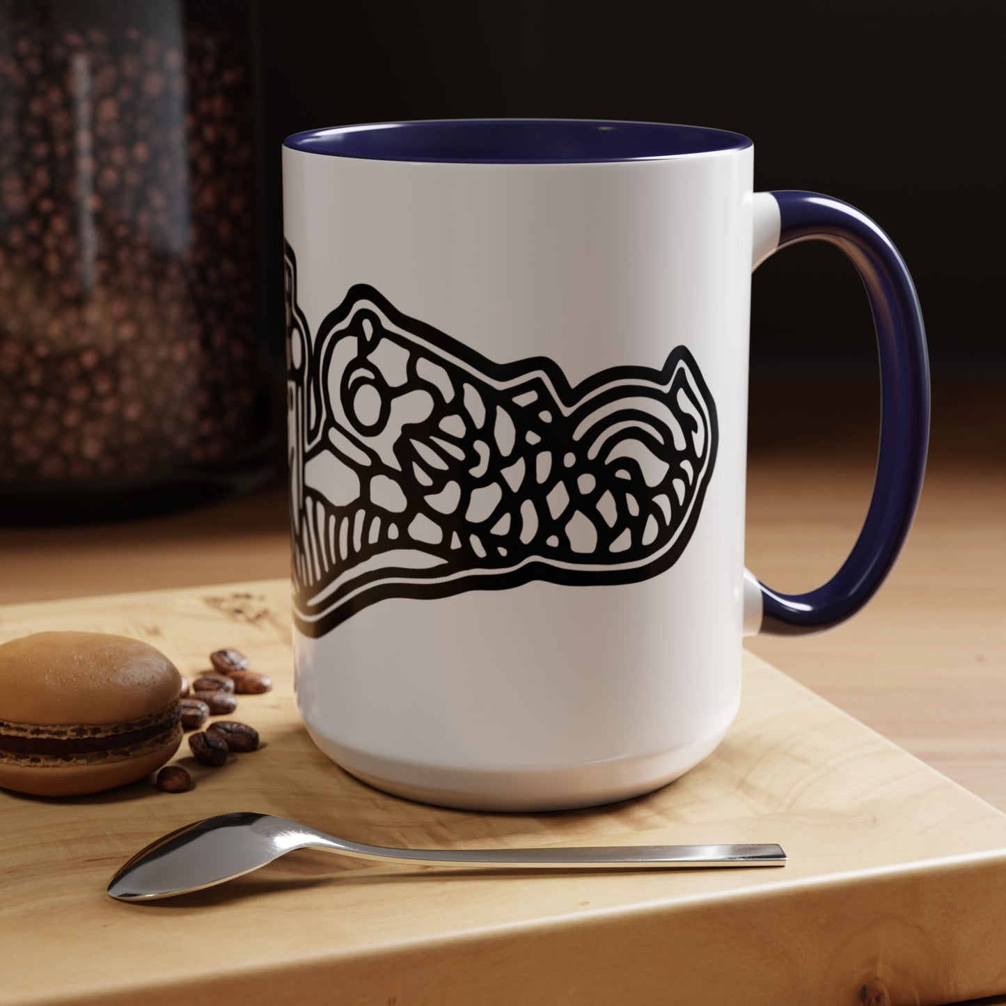 United States Navy Submarine Force Dolphins Silent Service Accent Coffee Mugs