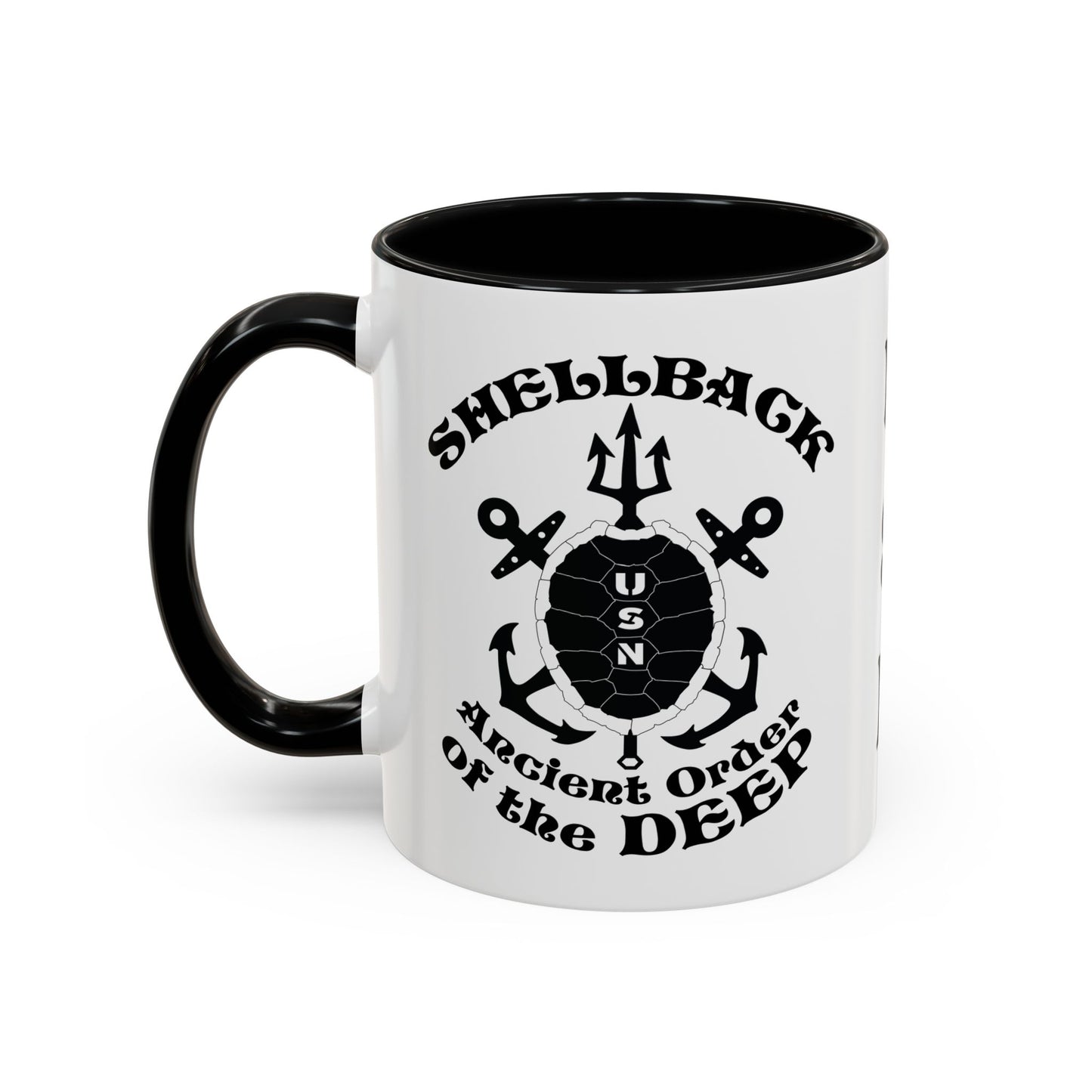United States Navy Shellback Ancient Order of the Deep Equator Line-Crossing Ceremony Accent Coffee Mugs