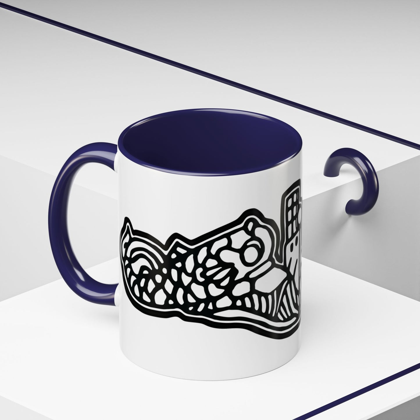 United States Navy Submarine Force Dolphins Silent Service Accent Coffee Mugs
