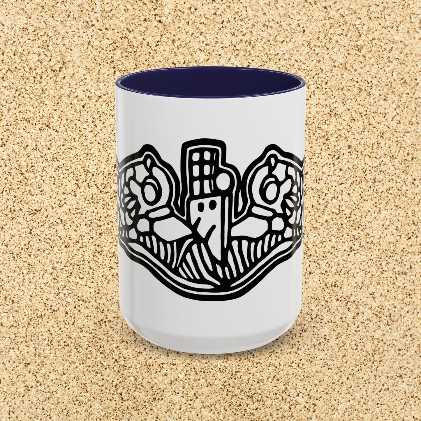 United States Navy Submarine Force Dolphins Silent Service Accent Coffee Mugs
