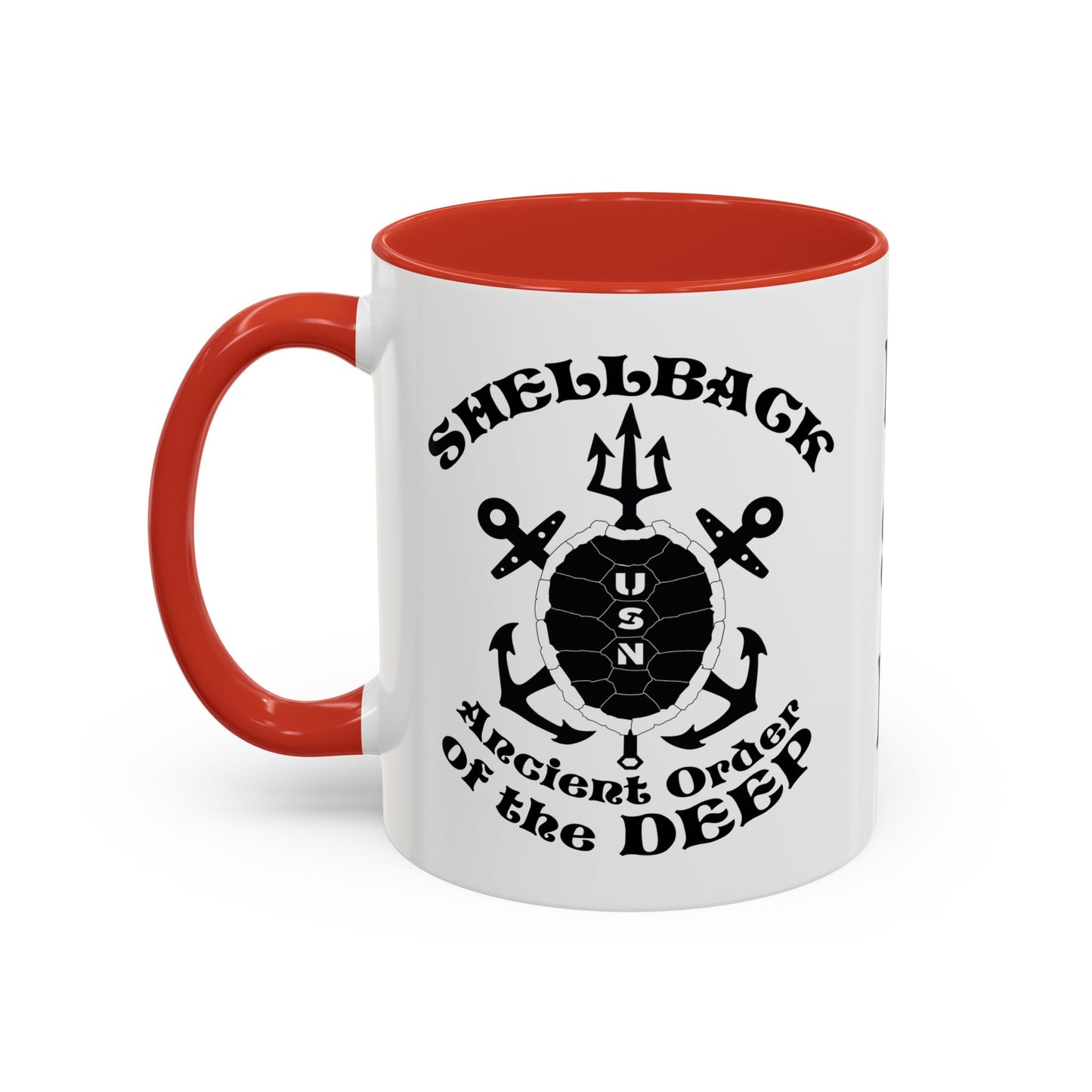 United States Navy Shellback Ancient Order of the Deep Equator Line-Crossing Ceremony Accent Coffee Mugs