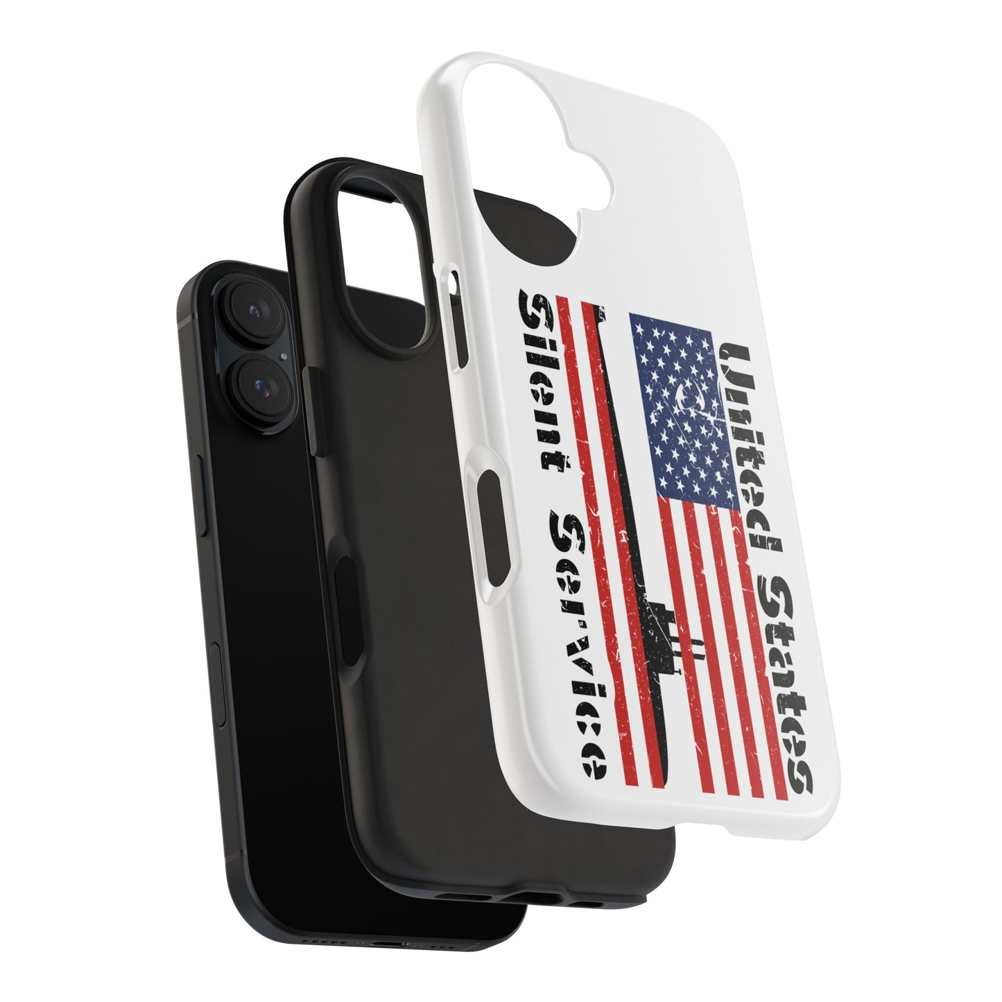 United States Submarine Silent Service Distressed Flag Tough iPhone Case