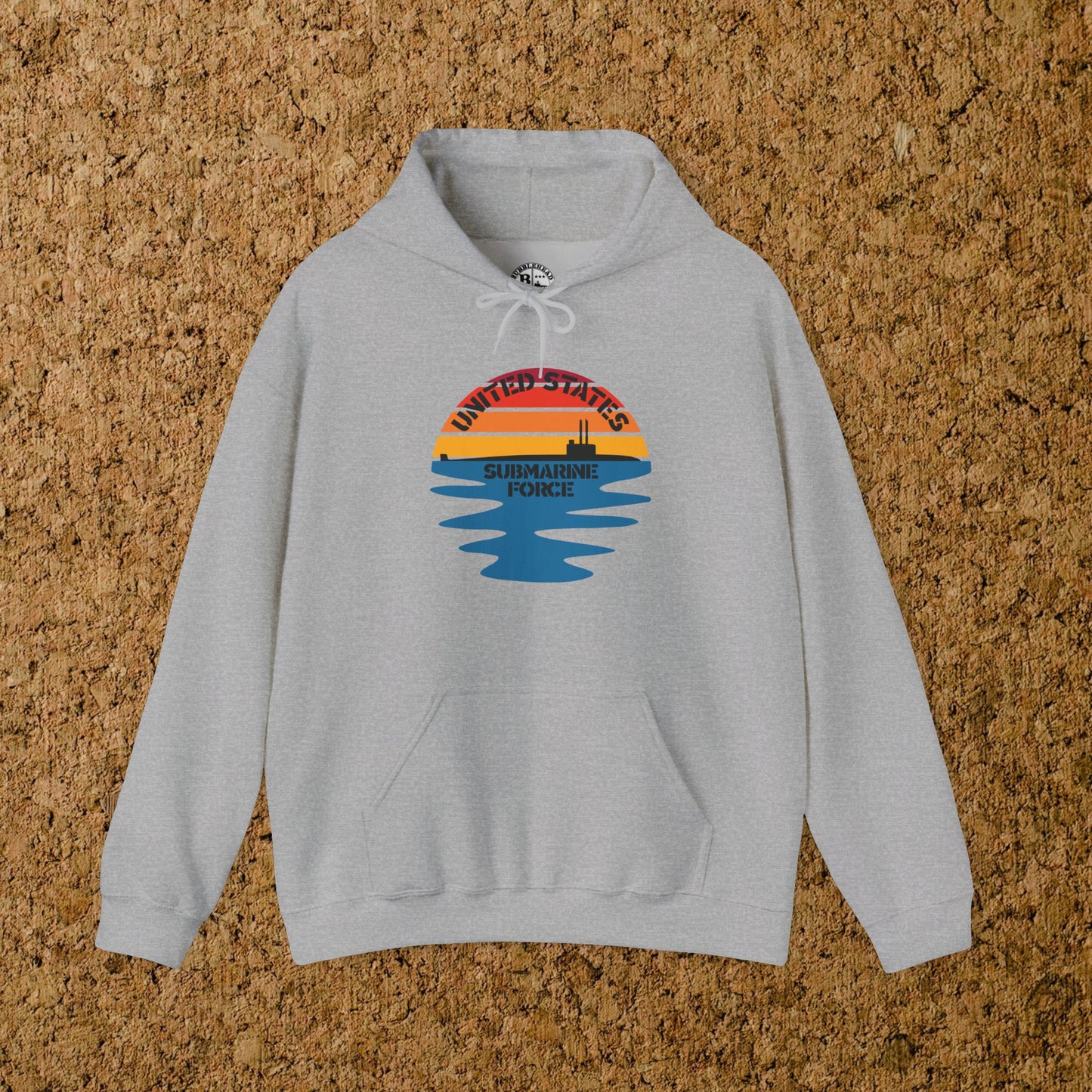 Sunset United States Submarine Force Half Vintage Unisex Heavy Blend™ Hooded Sweatshirt