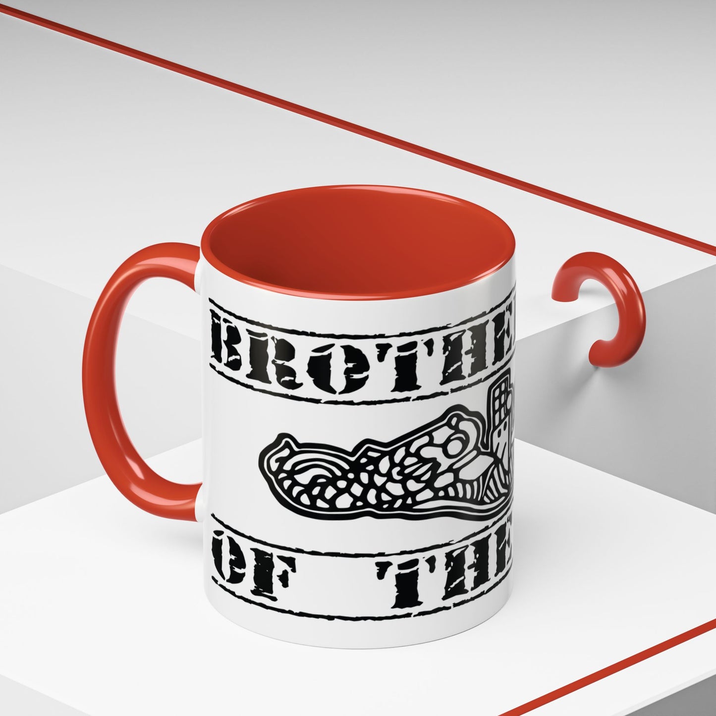 USN Submarine Force Brotherhood of the Phin Silent Service Navy Dolphins Accent Coffee Mugs