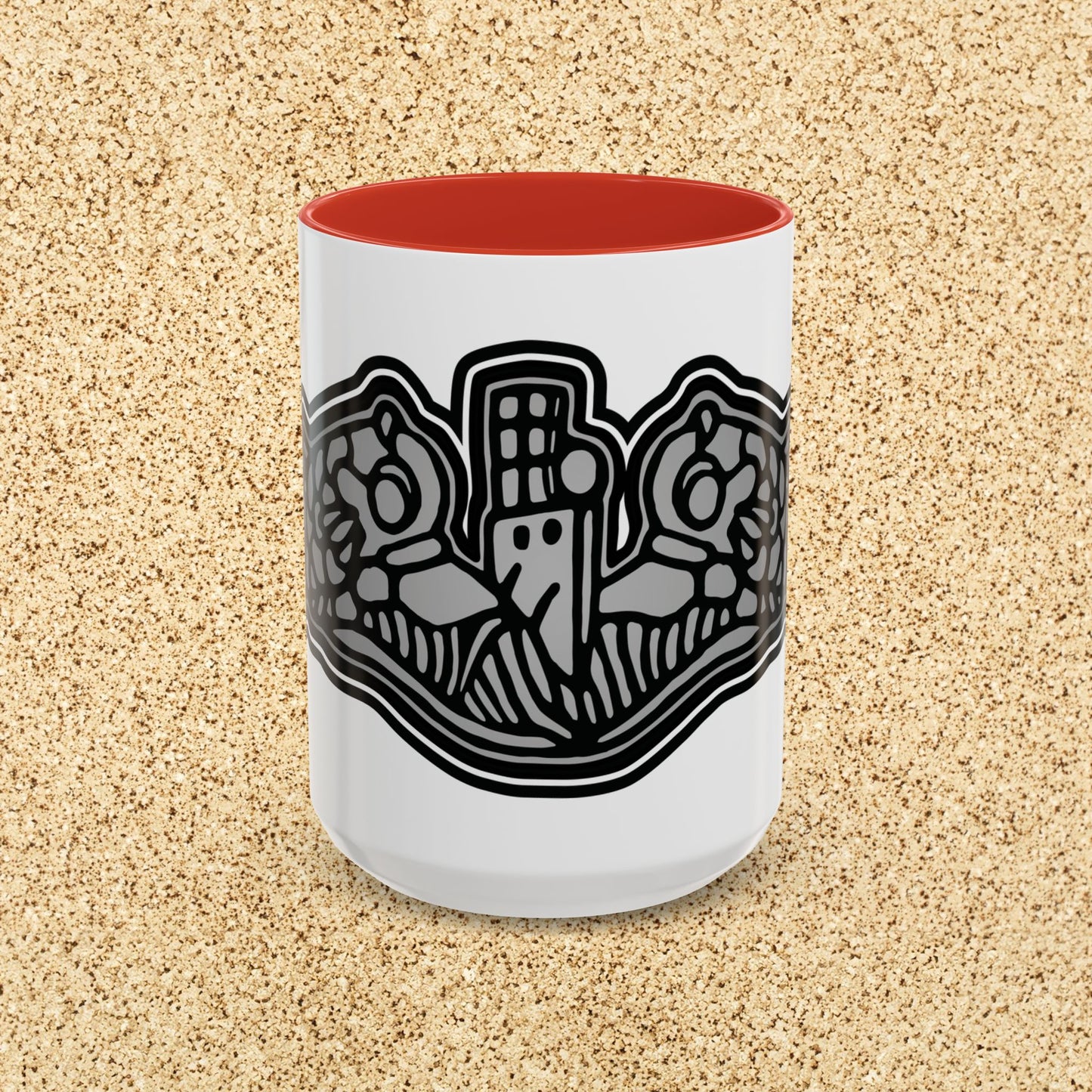 United States Navy Submarine Force Enlisted Silver Dolphins Silent Service Accent Coffee Mugs