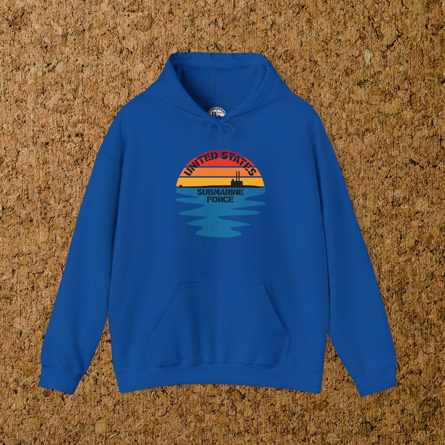 Sunset United States Submarine Force Half Vintage Unisex Heavy Blend™ Hooded Sweatshirt