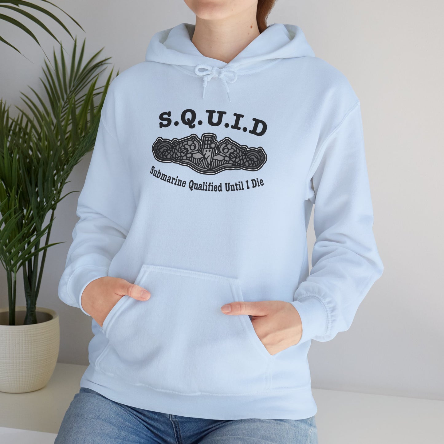 United States S.Q.U.I.D. Submarine Qualified Until I Die Unisex Heavy Blend™ Hooded Sweatshirt