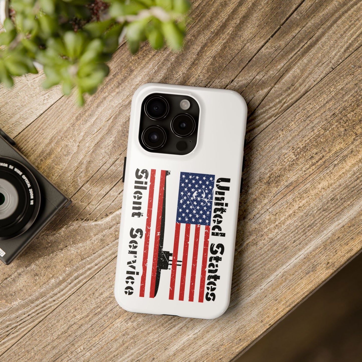 United States Submarine Silent Service Distressed Flag Tough iPhone Case