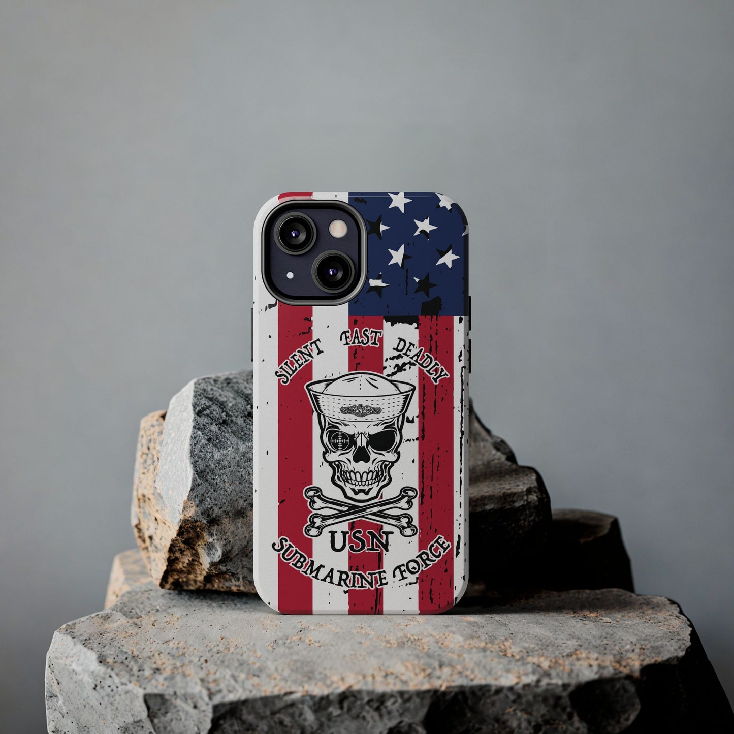 U.S. Submarine Force Skull and Crossbones Sailor Tough iPhone Case