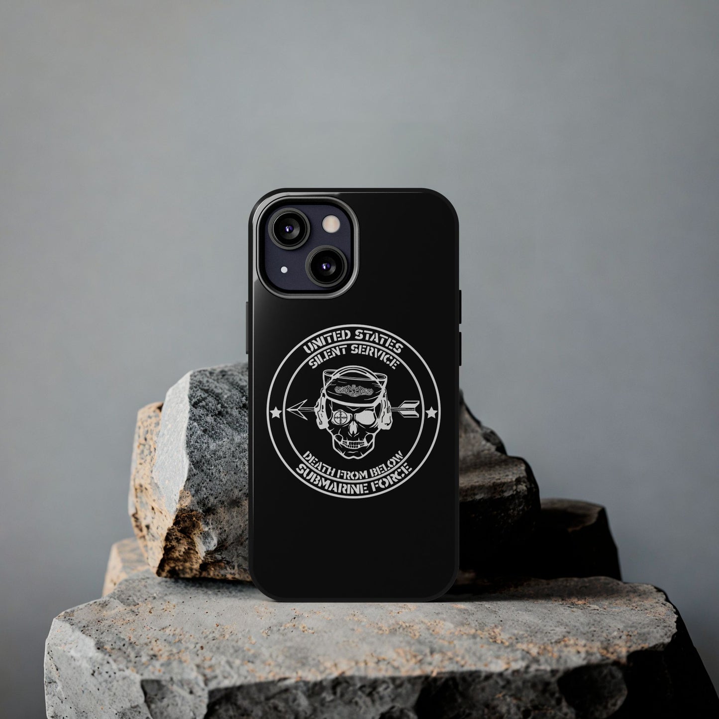 U.S. Submarine Force Silent Service Death From Below Sailor Skull Tough iPhone Case