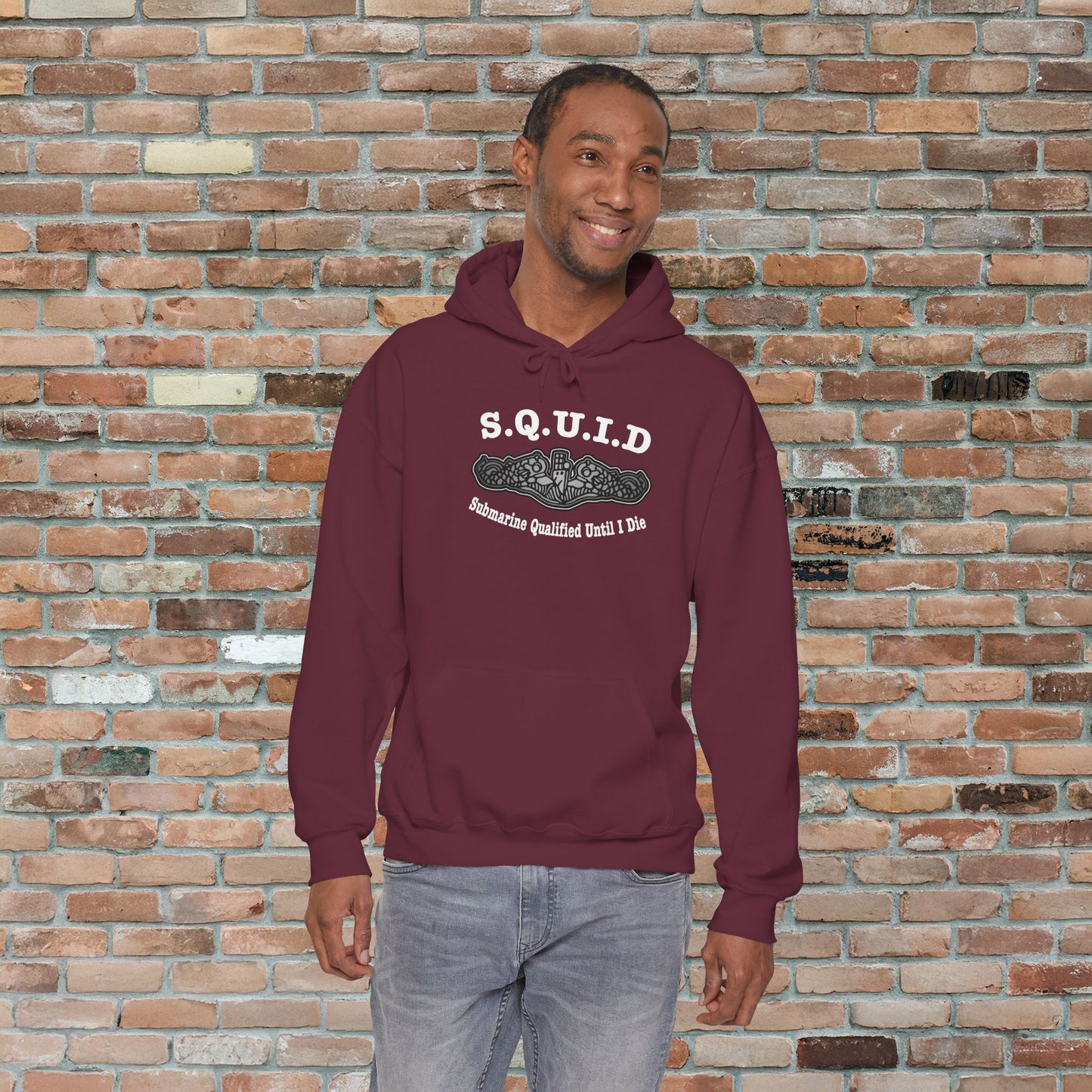 United States S.Q.U.I.D. Submarine Qualified Until I Die Unisex Heavy Blend™ Hooded Sweatshirt