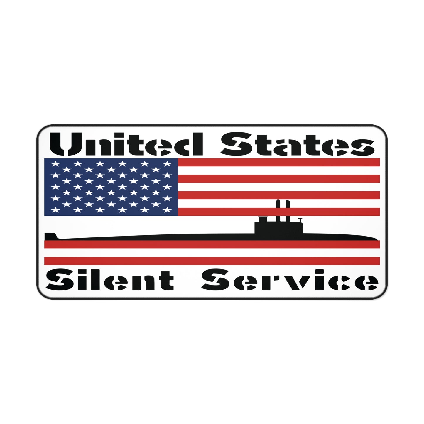 United States Silent Service Submarine Force American Flag Desk Mat