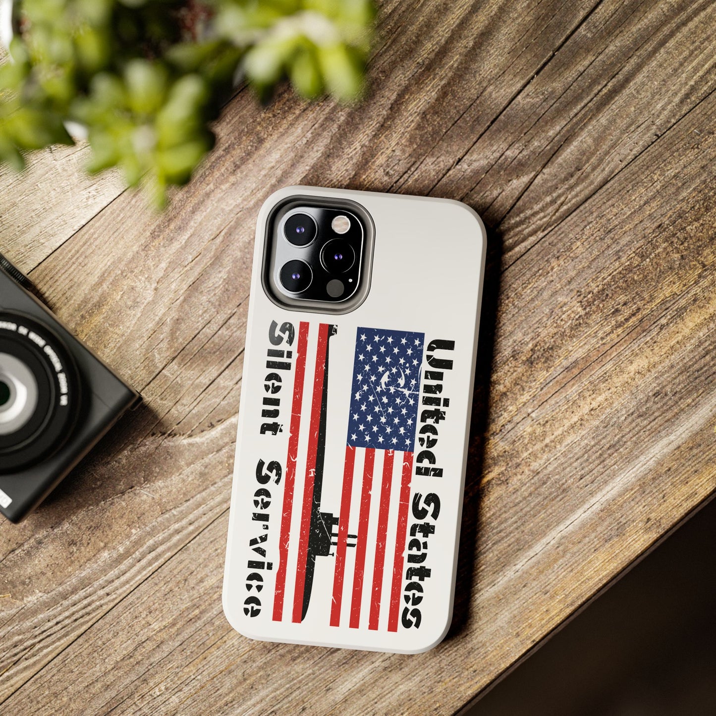 United States Submarine Silent Service Distressed Flag Tough iPhone Case