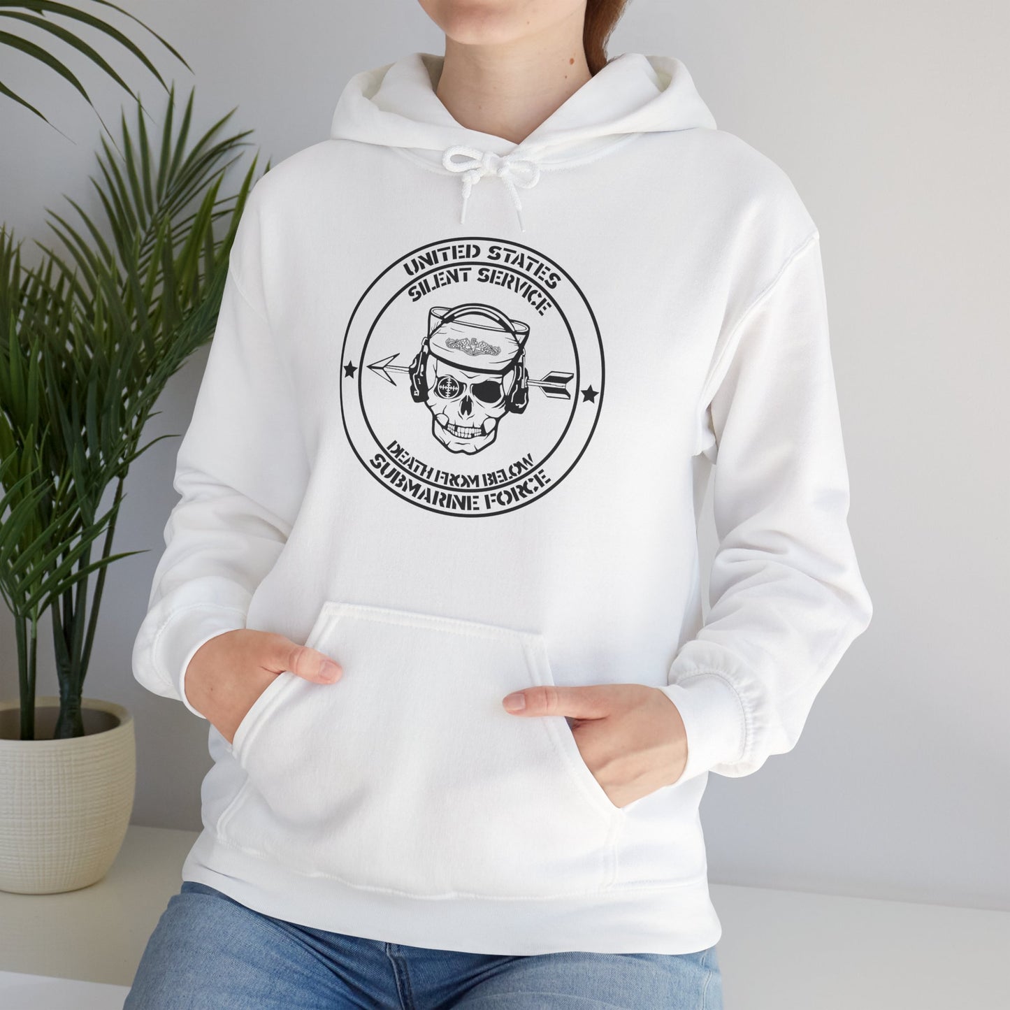 United States Submarine Force Silent Service Death From Below Unisex Heavy Blend™ Hooded Sweatshirt
