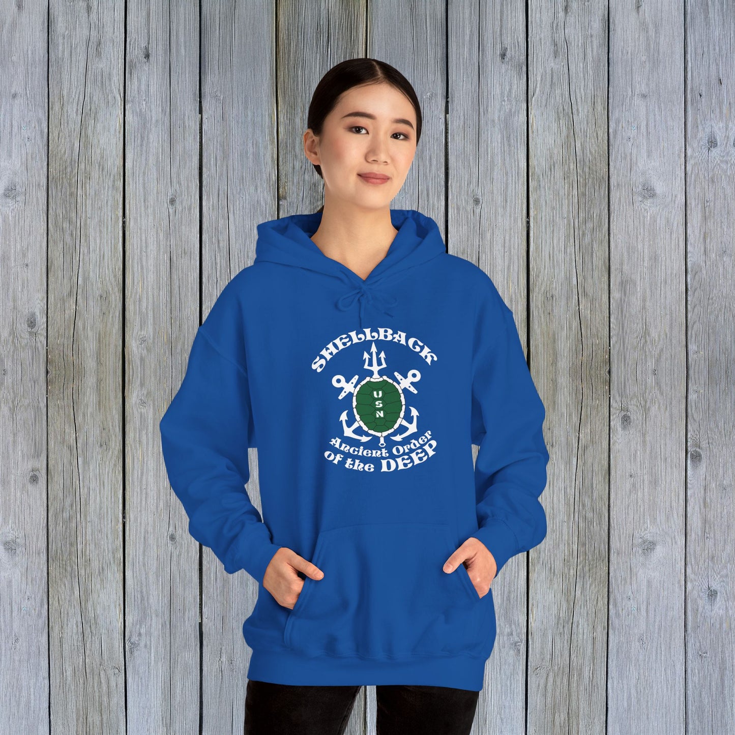United States Shellback Ancient Order of the Deep Unisex Heavy Blend™ Hooded Sweatshirt