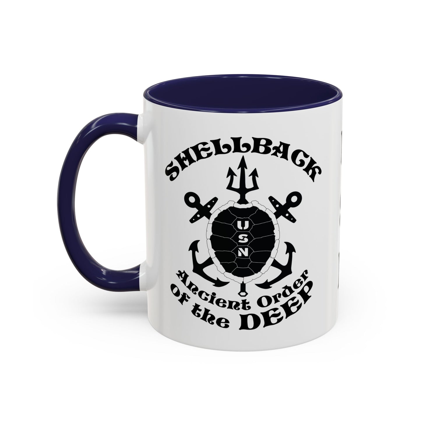 United States Navy Shellback Ancient Order of the Deep Equator Line-Crossing Ceremony Accent Coffee Mugs