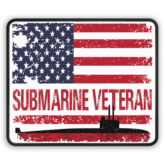 United States Submarine Veteran Distressed USA Flag Gaming Mouse Pad