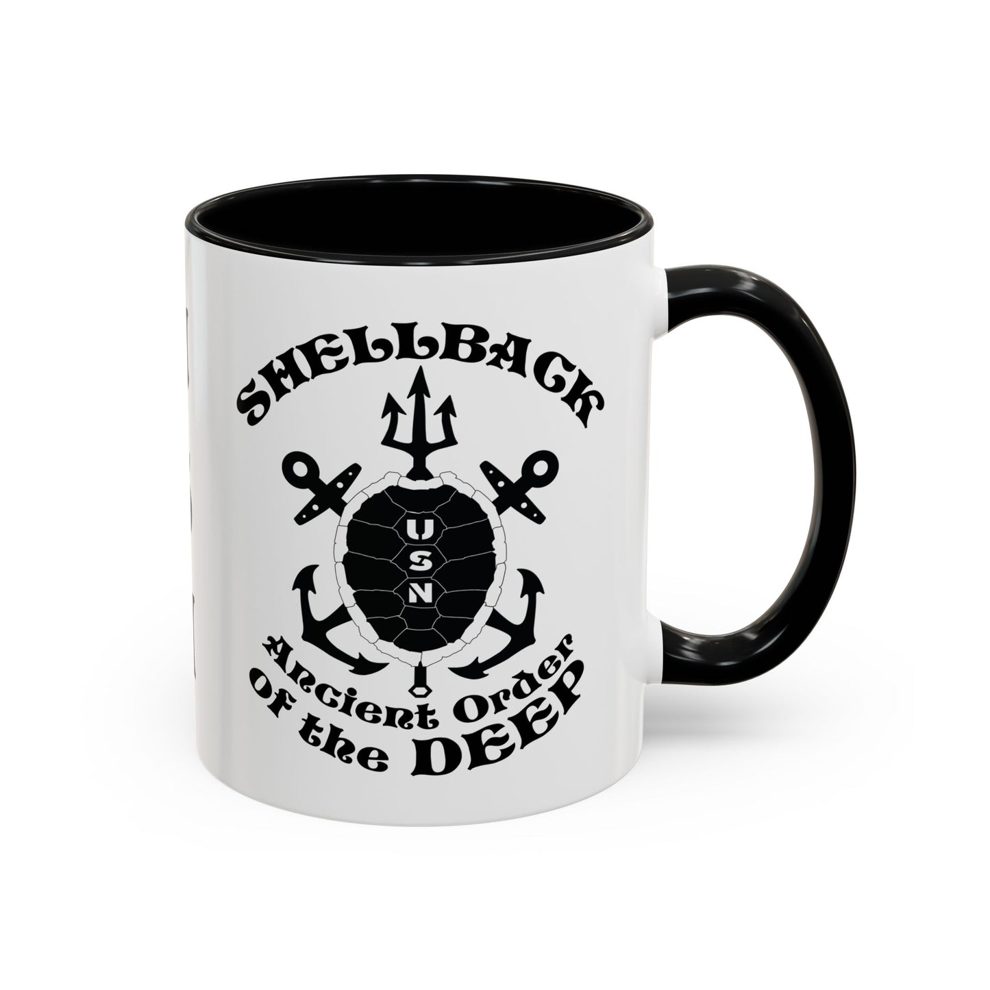 United States Navy Shellback Ancient Order of the Deep Equator Line-Crossing Ceremony Accent Coffee Mugs