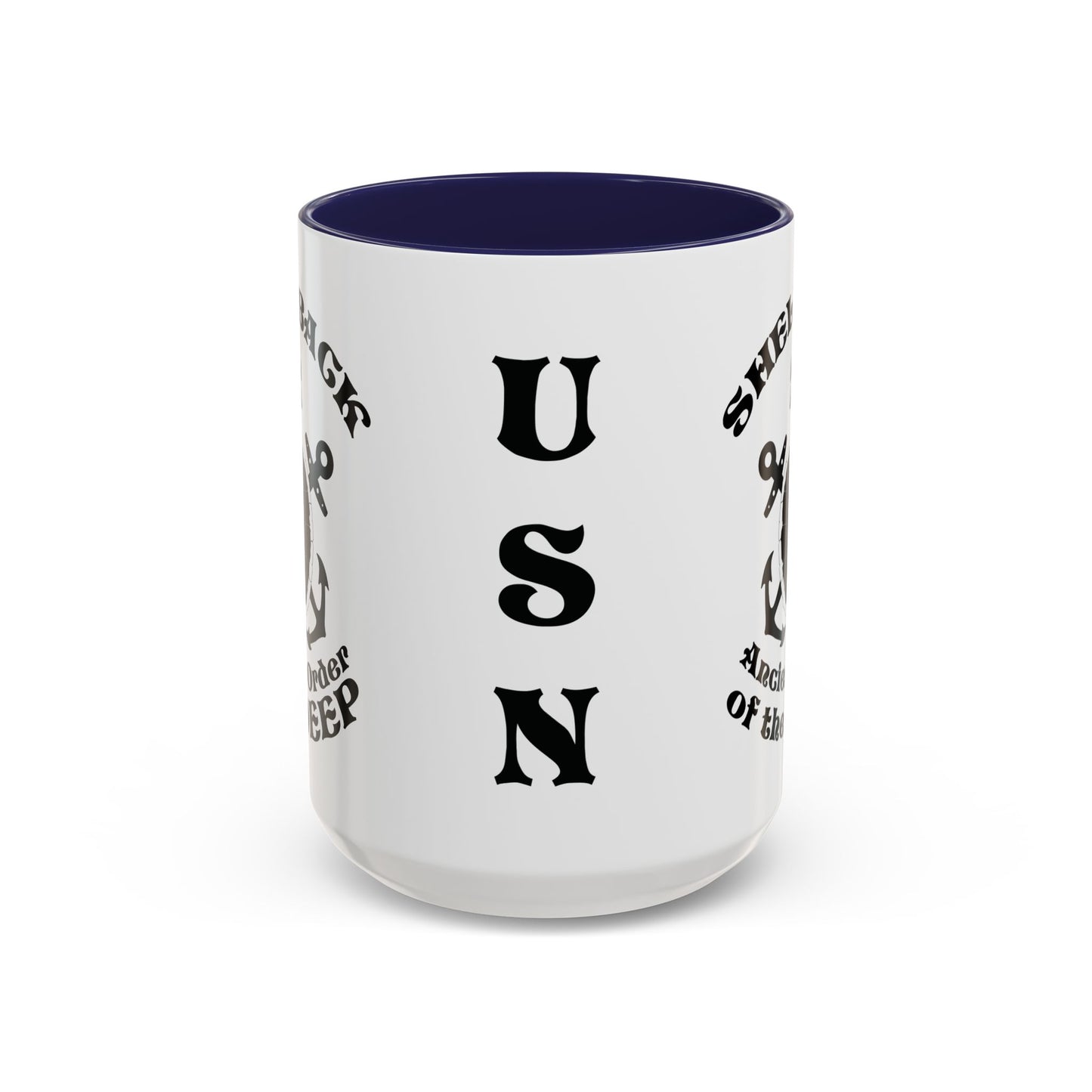United States Navy Shellback Ancient Order of the Deep Equator Line-Crossing Ceremony Accent Coffee Mugs