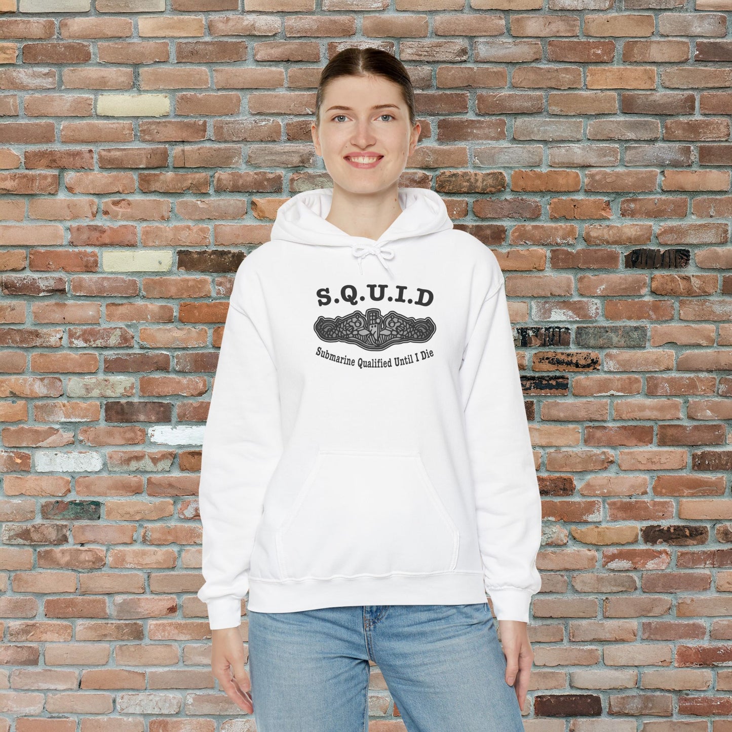 United States S.Q.U.I.D. Submarine Qualified Until I Die Unisex Heavy Blend™ Hooded Sweatshirt