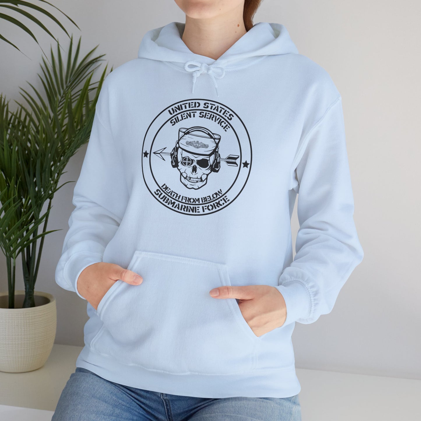 United States Submarine Force Silent Service Death From Below Unisex Heavy Blend™ Hooded Sweatshirt