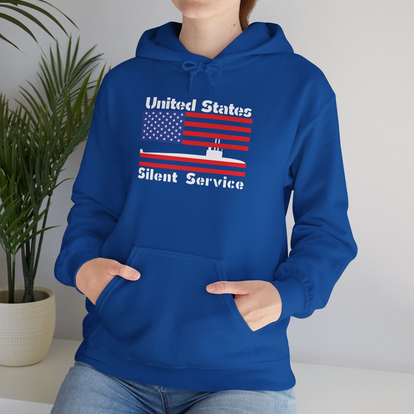 United States Submarine Silent Service USA Flag Unisex Heavy Blend™ Hooded Sweatshirt