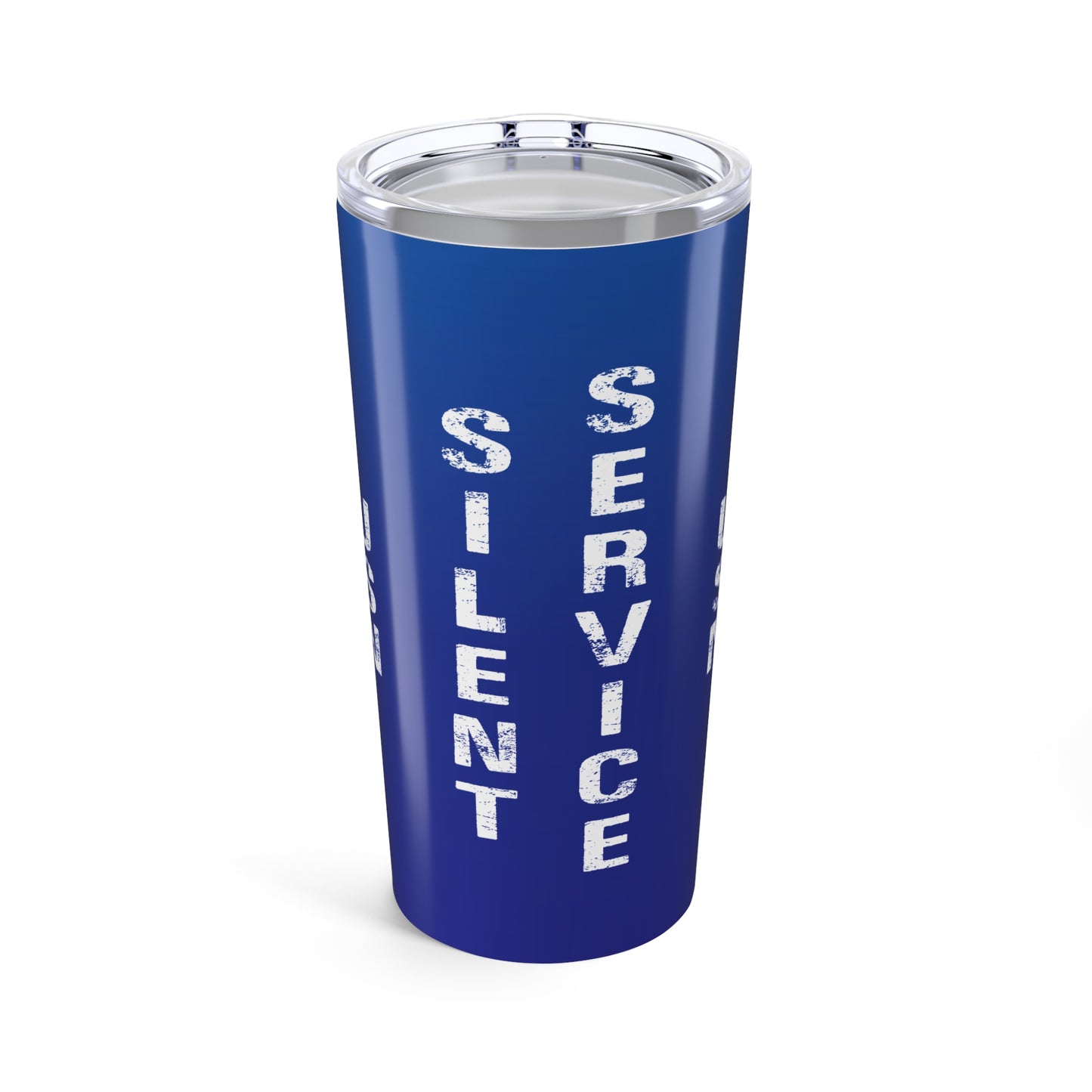 U.S. Submarine Veteran Proud White American Flag Blue Stainless Steel Tumbler 20oz