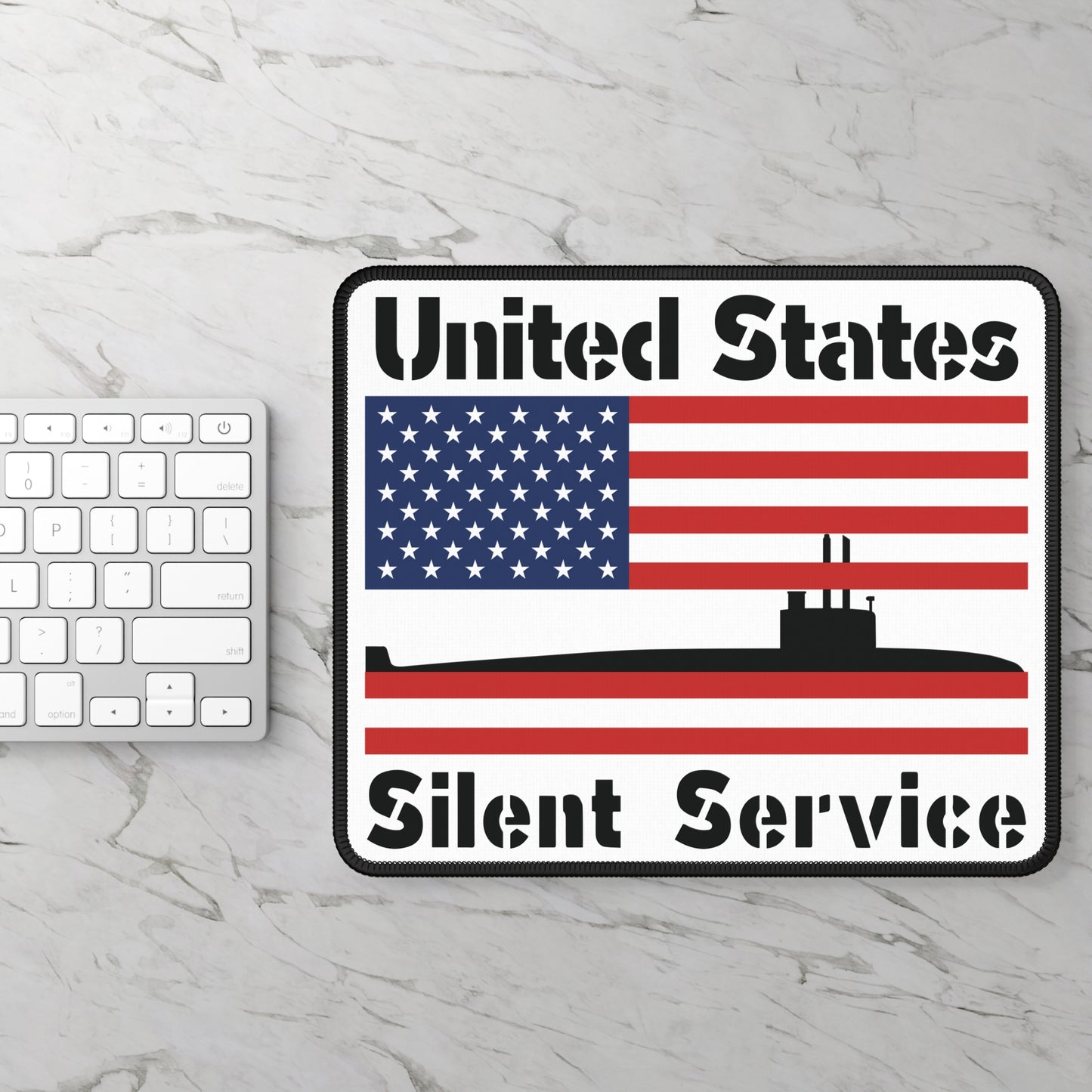 United States Silent Service Submarine Force American Flag Gaming Mouse Pad