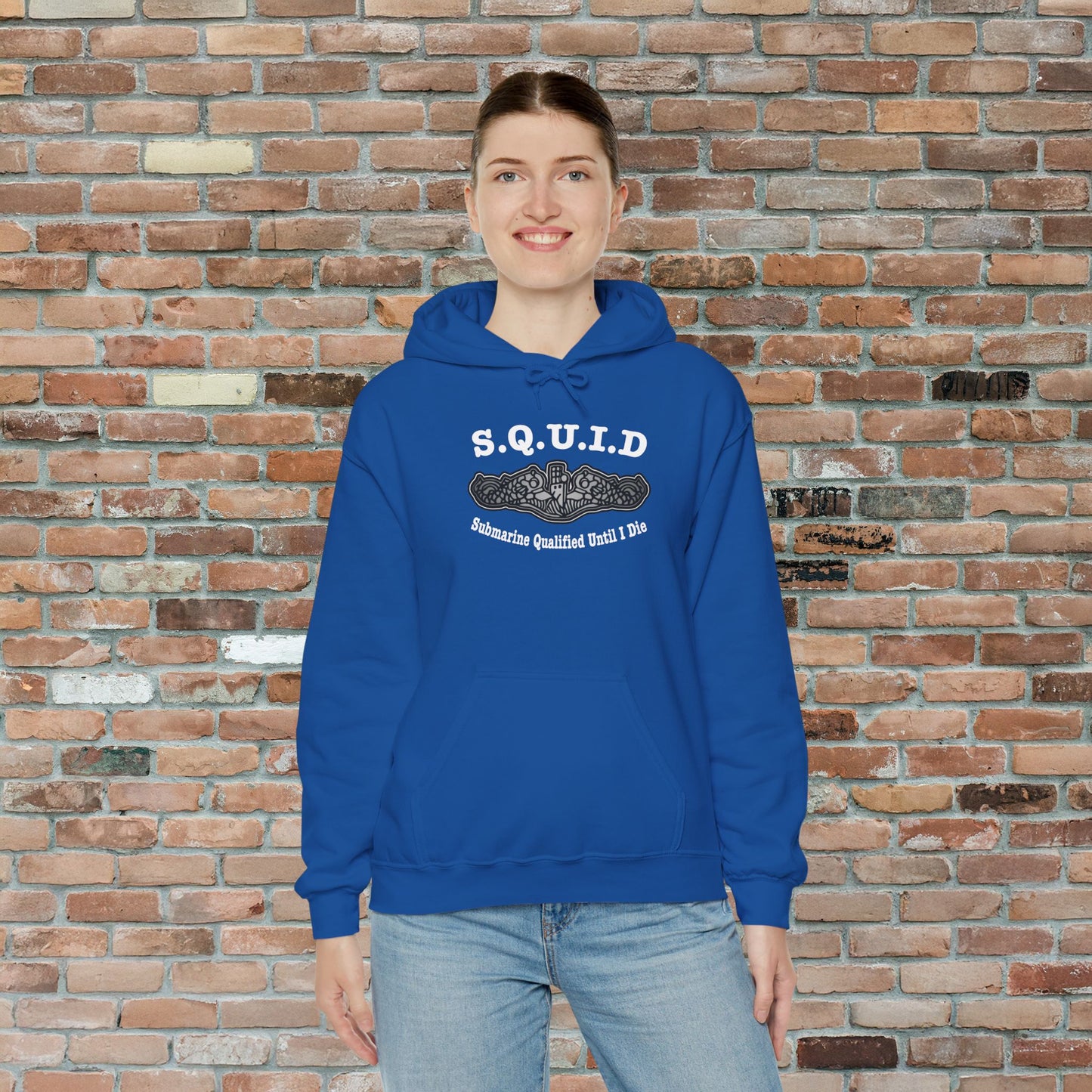 United States S.Q.U.I.D. Submarine Qualified Until I Die Unisex Heavy Blend™ Hooded Sweatshirt