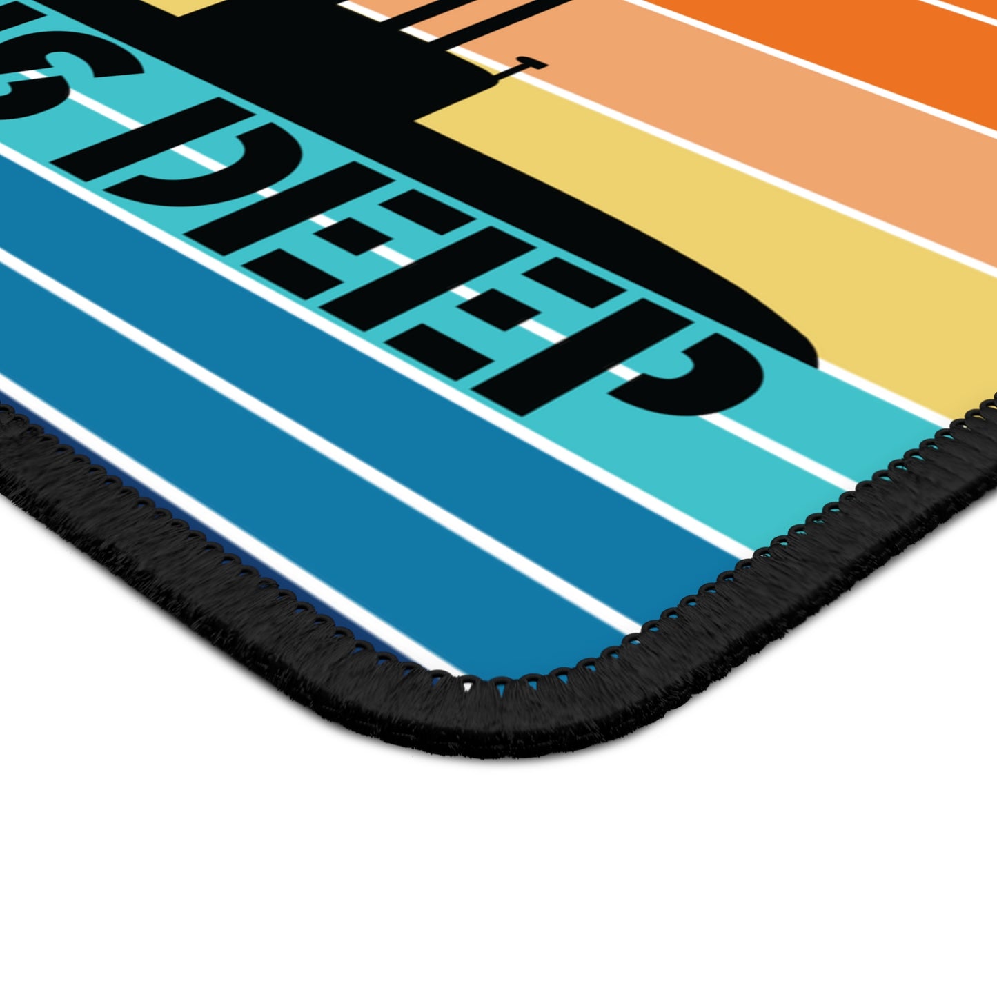 Sunset United States Submarine Force Pride Runs Deep Retro Vintage Gaming Mouse Pad