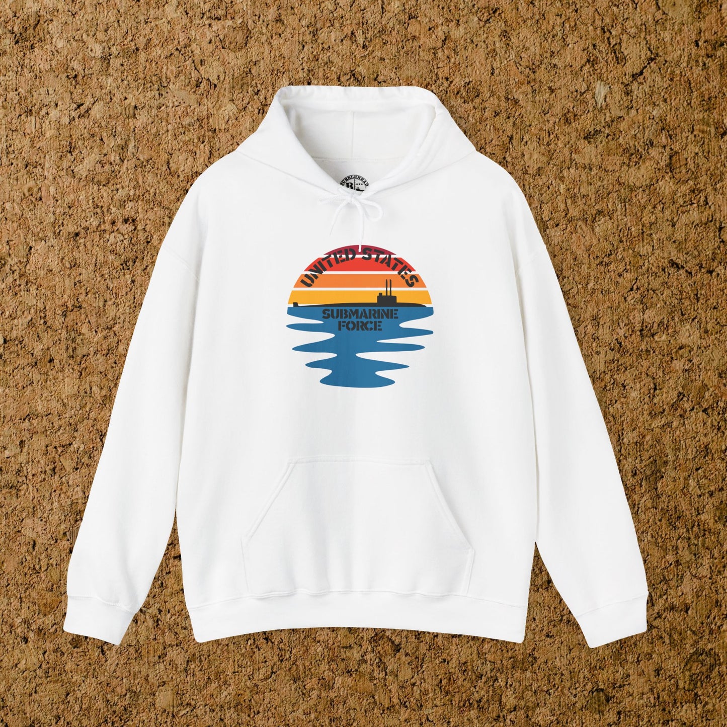 Sunset United States Submarine Force Half Vintage Unisex Heavy Blend™ Hooded Sweatshirt