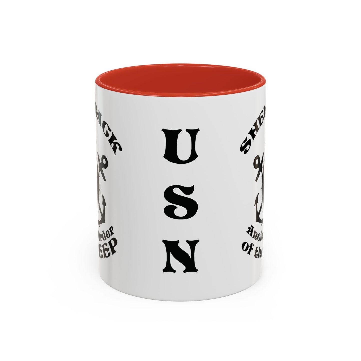 United States Navy Shellback Ancient Order of the Deep Equator Line-Crossing Ceremony Accent Coffee Mugs