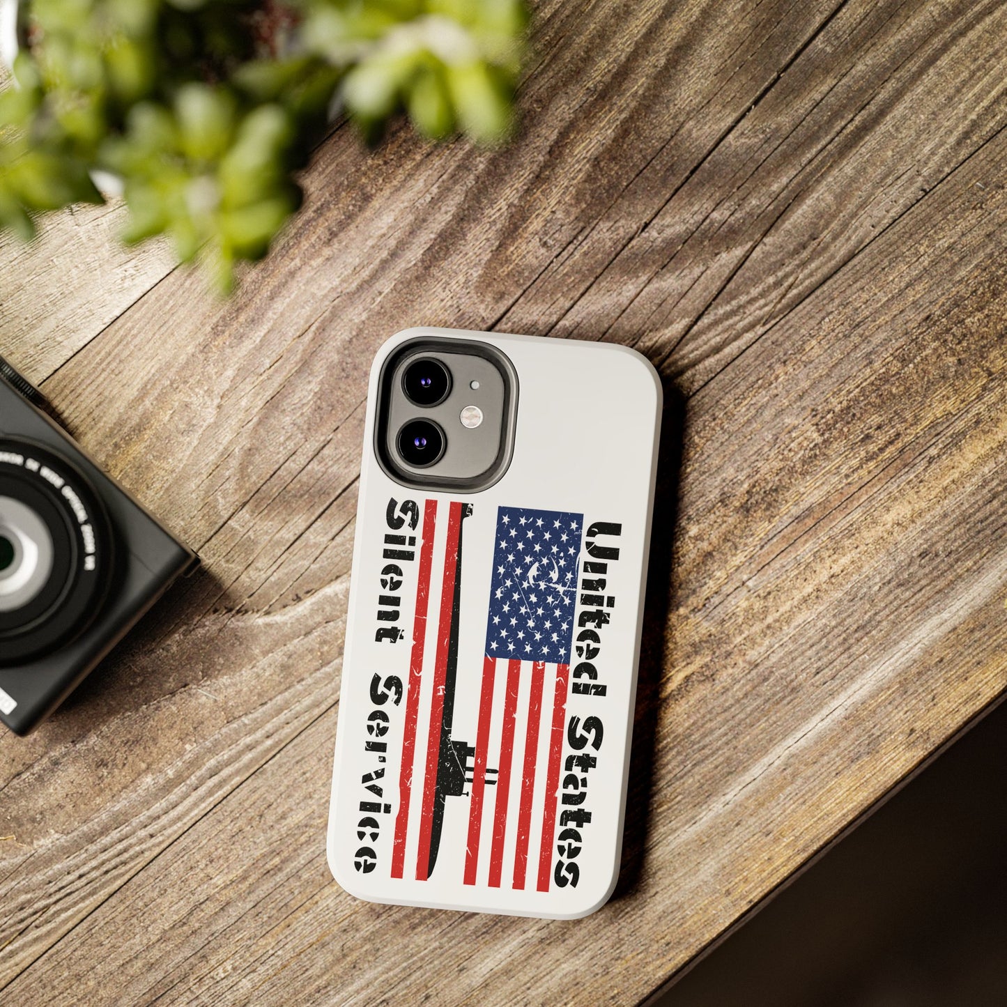 United States Submarine Silent Service Distressed Flag Tough iPhone Case
