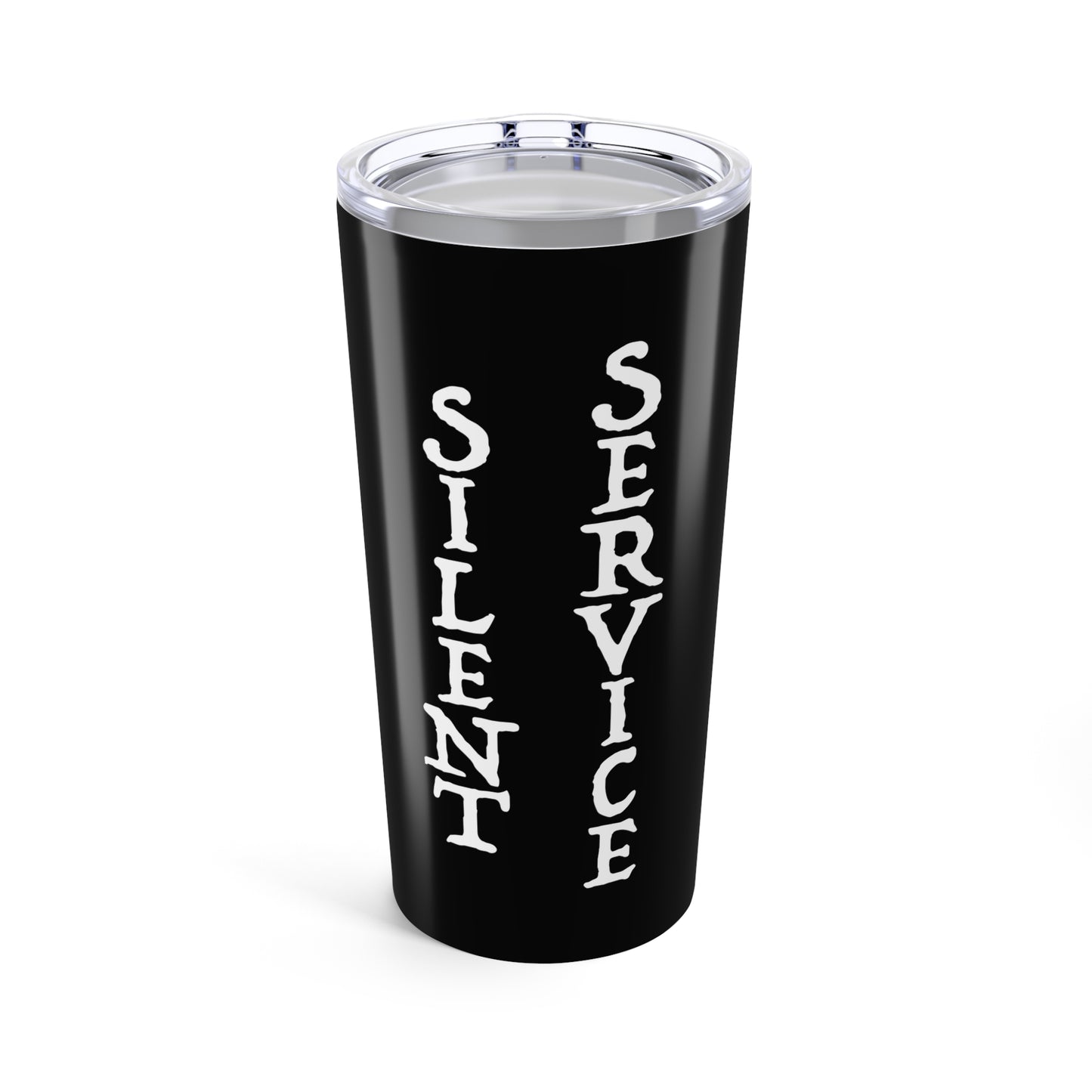 United States Submarine Force Skull & Crossbones Sailor Silent Fast Deadly Silent Service Black Stainless Steel Tumbler 20oz