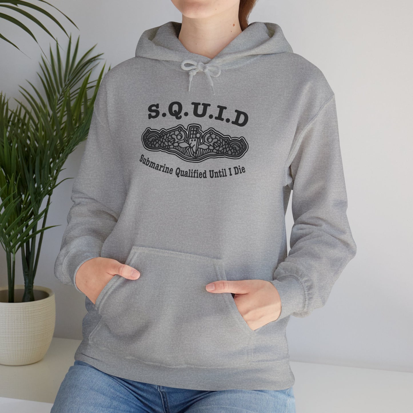 United States S.Q.U.I.D. Submarine Qualified Until I Die Unisex Heavy Blend™ Hooded Sweatshirt