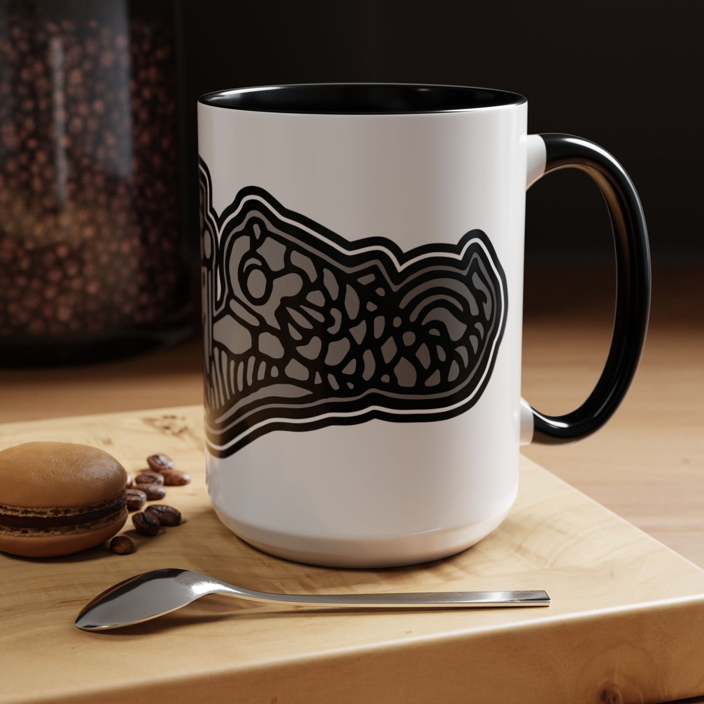 United States Navy Submarine Force Enlisted Silver Dolphins Silent Service Accent Coffee Mugs