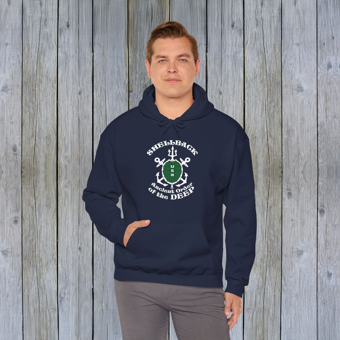 United States Shellback Ancient Order of the Deep Unisex Heavy Blend™ Hooded Sweatshirt
