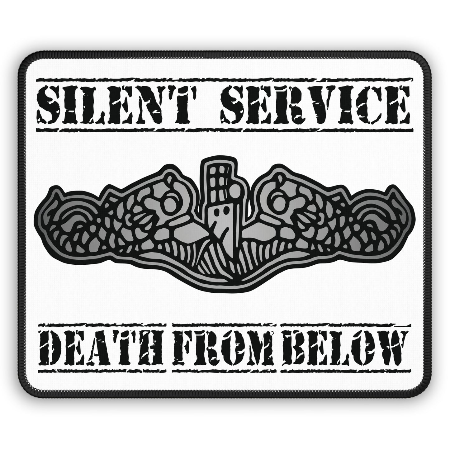 US Submarine Force Silver Dolphins Silent Service Death From Below Gaming Mouse Pad