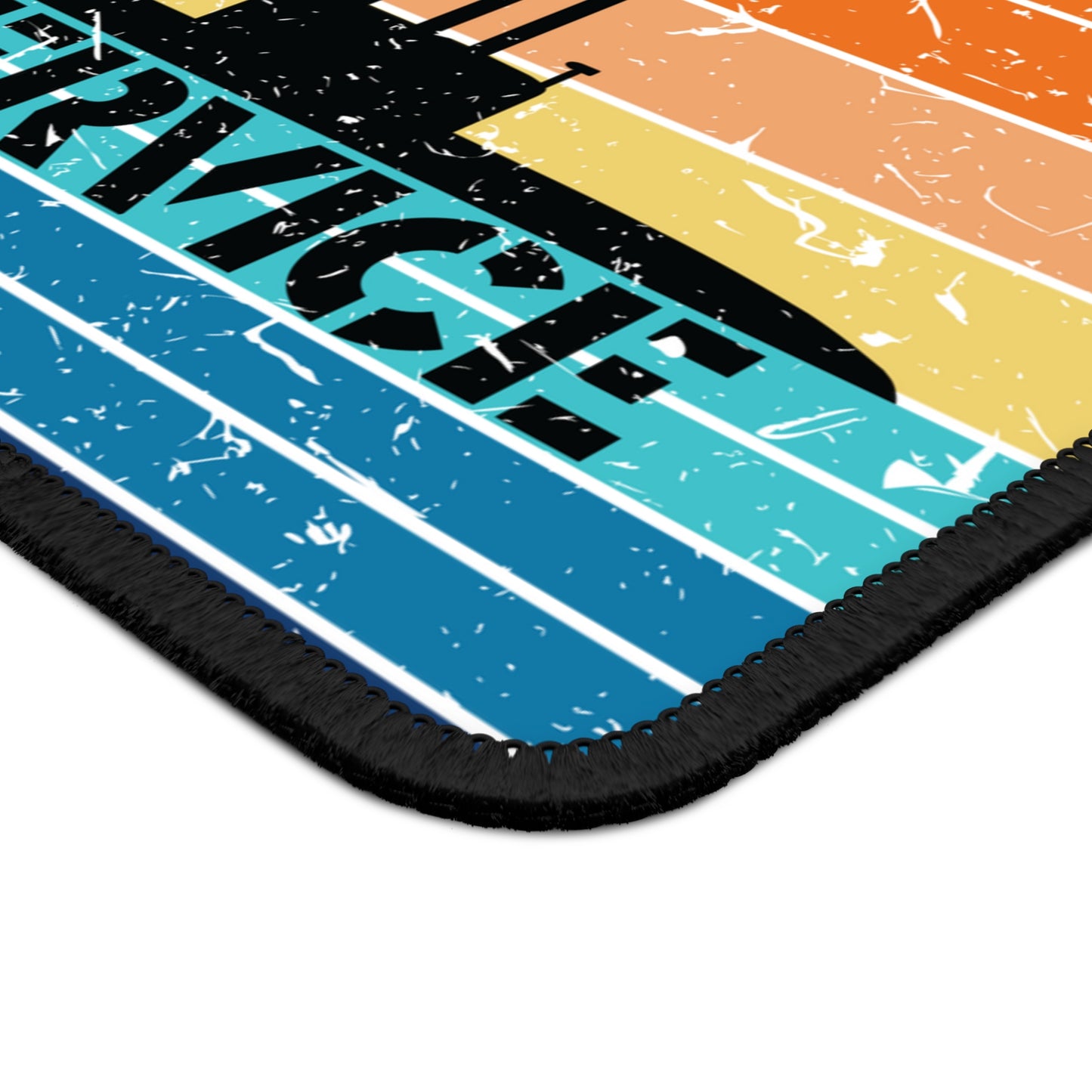 Sunset United States Submarine Force Silent Service Distressed Retro Vintage Gaming Mouse Pad