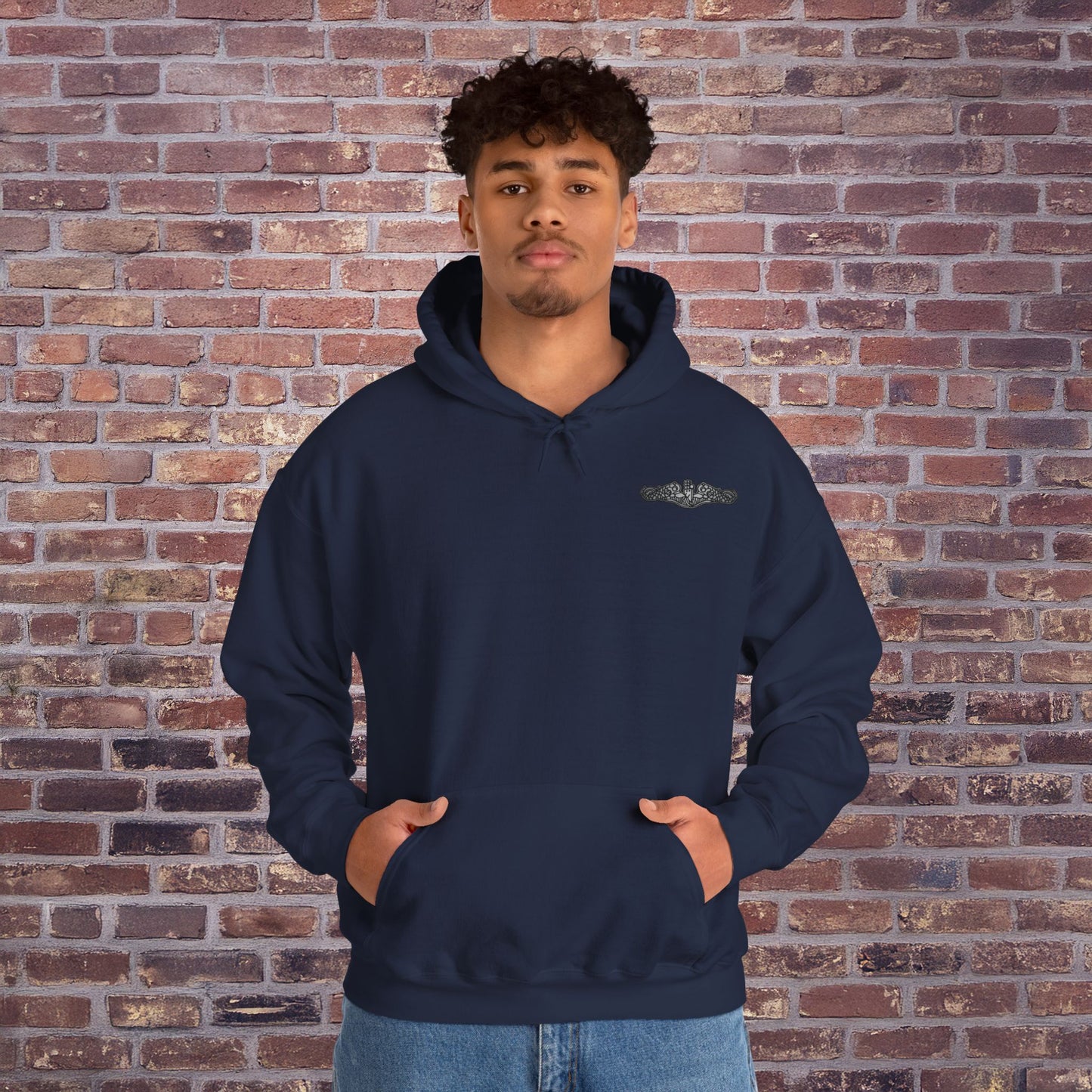 United States Submarine Force Dolphins Silent Service Death From Below Unisex Heavy Blend™ Hooded Sweatshirt